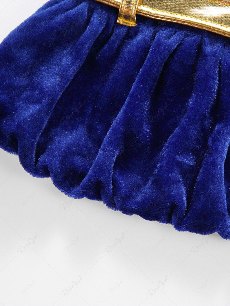 Pet's Prince Costume Velvet Coat With Crown Hat