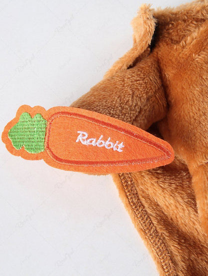 Pet's Carrot Rabbit Costume Coat With Ears Hat