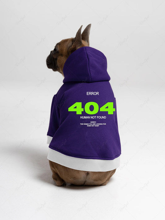 Pet's Number Letters Printed Hoodie