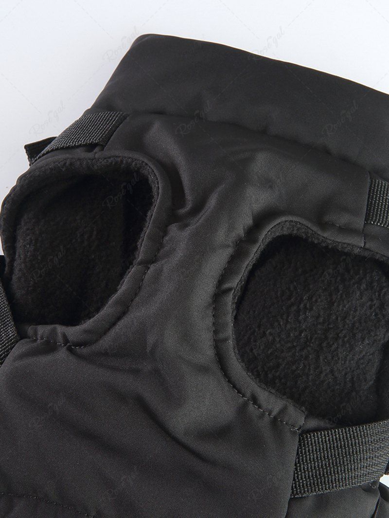 Veste chaude avec doublure polaire et poche zippée pour animaux de compagnie