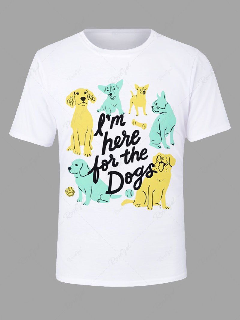 Dogs Letters Print T-shirt and Pajama Dog and Owner Matching Outfits