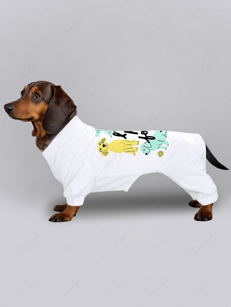 Pet's Dogs Letters Printed Pajama