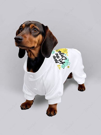 Pet's Dogs Letters Printed Pajama