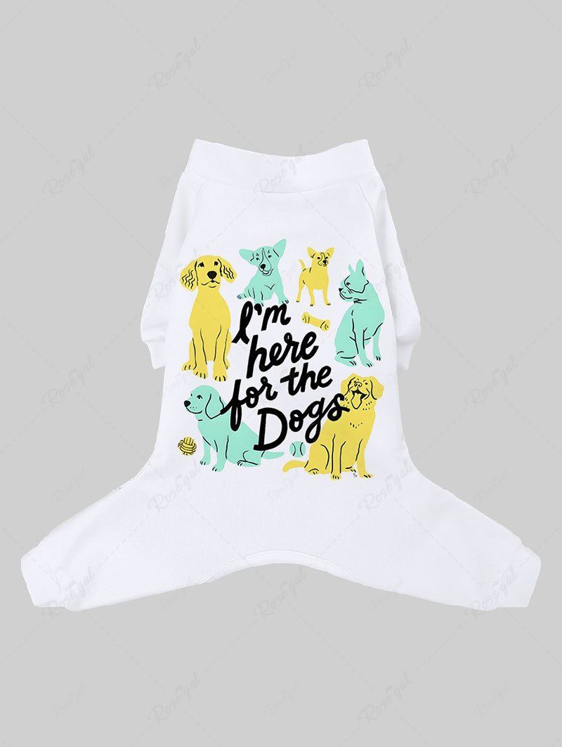 Pet's Dogs Letters Printed Pajama