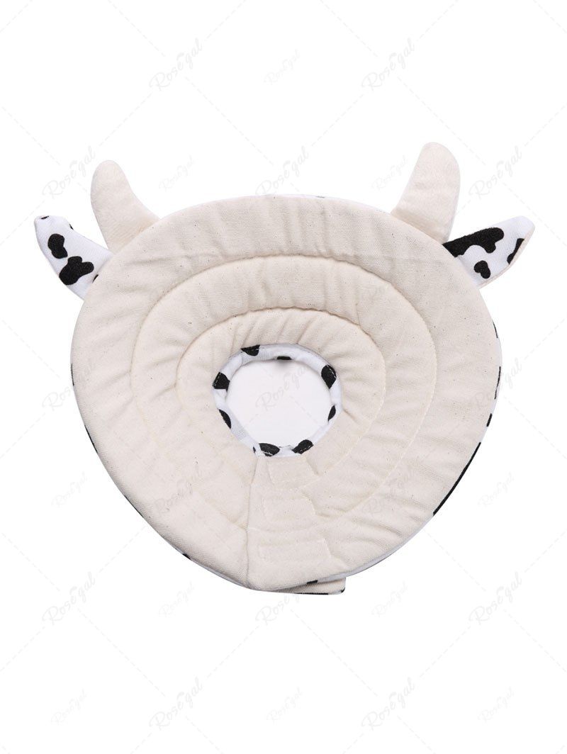 Pet's Cow Printed Horns Ears Shaped Recovery Elizabethan Collar