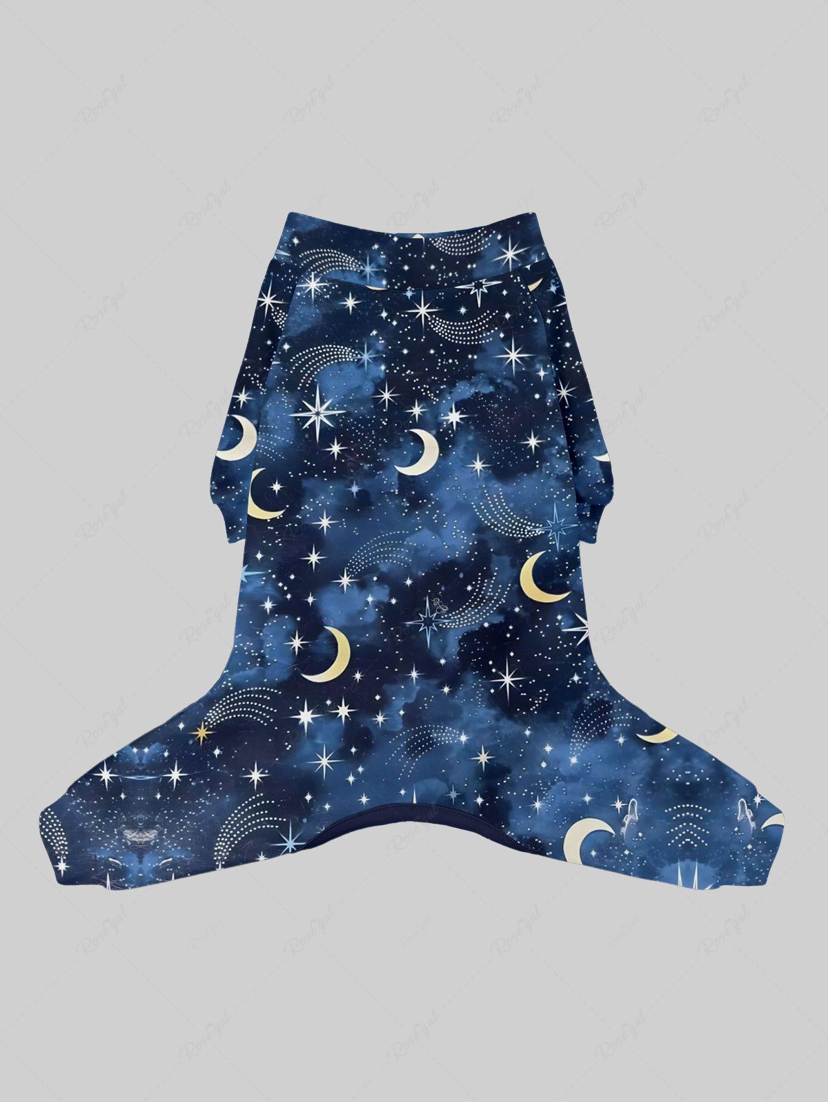 Galaxy Star Moon Tie Dye Print Pants Pajama Dog And Owner Matching Outfits