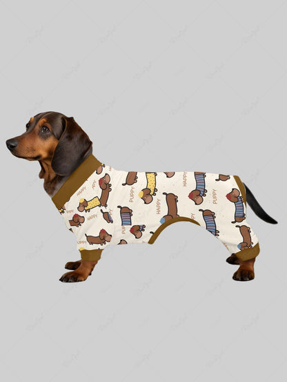 Pet's Puppy Dog Letters Printed Pajama