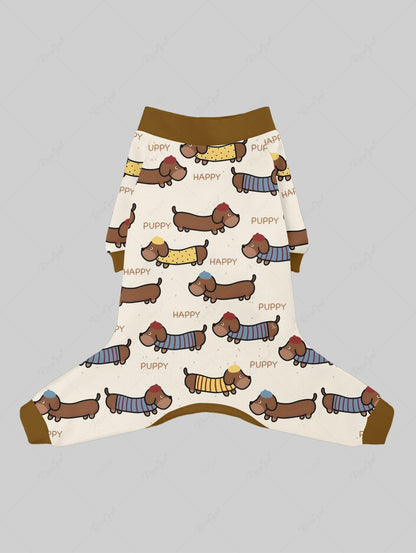 Pet's Puppy Dog Letters Printed Pajama