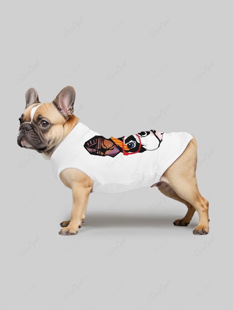 Colorful Animal Print T-shirt Vest Dog And Owner Matching Outfits