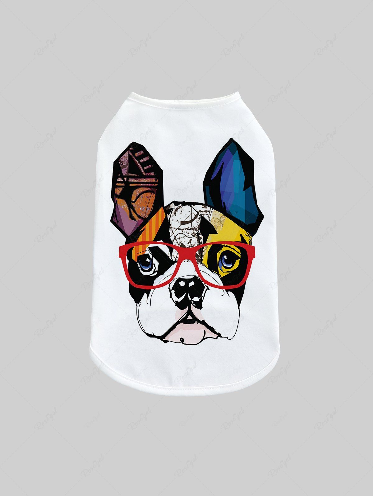 Colorful Animal Print T-shirt Vest Dog And Owner Matching Outfits