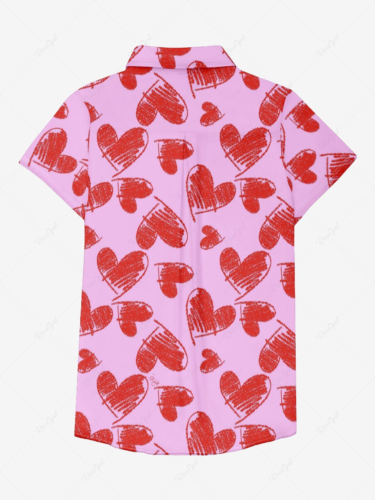 Valentine's Day Heart Print Shirt Dog And Owner Matching Outfits