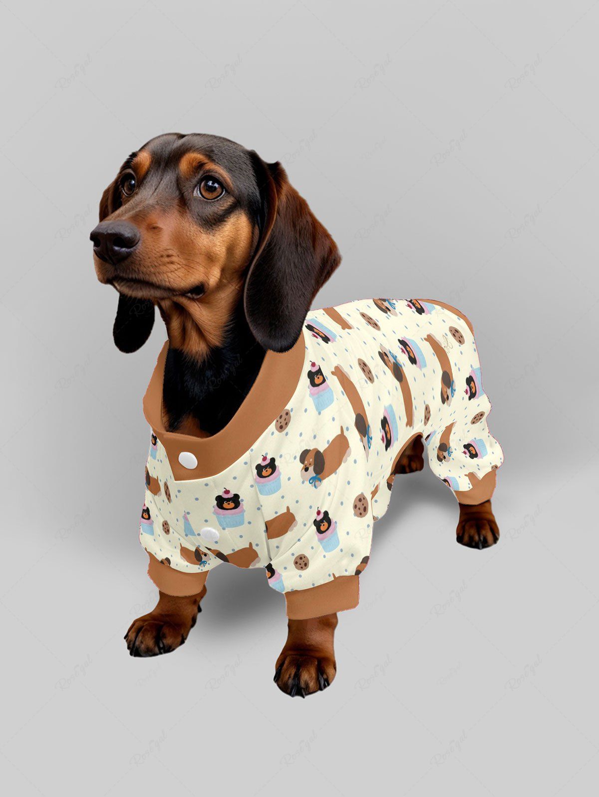 Bear Dots Print Pajama Pants Dog And Owner Matching Outfits