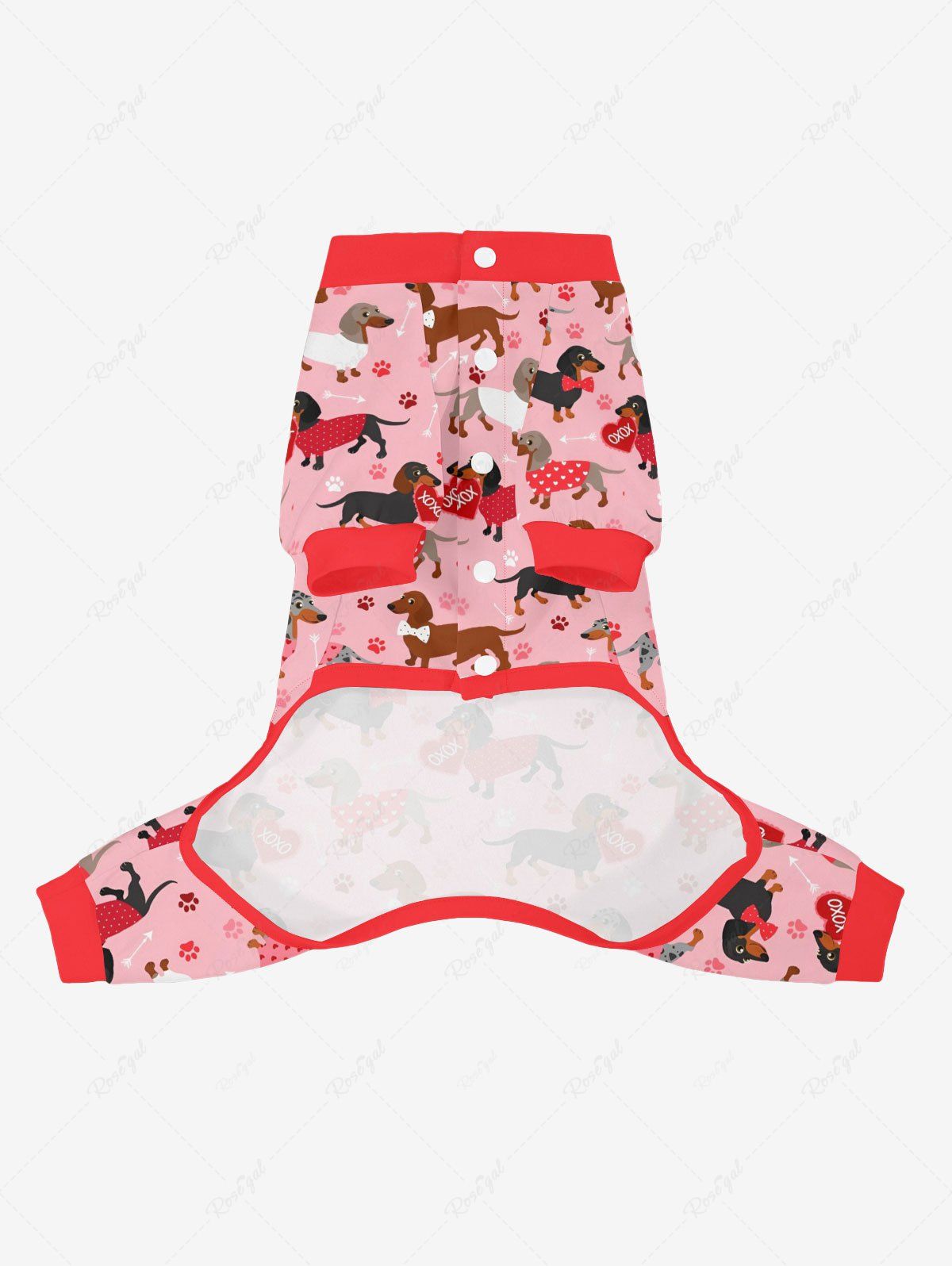 Animal Heart Foot Print Pants Pajama Dog And Owner Matching Outfits