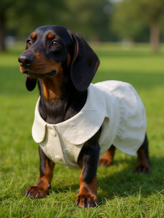 Pet's Bowknots Embossing Doll Collar Dress