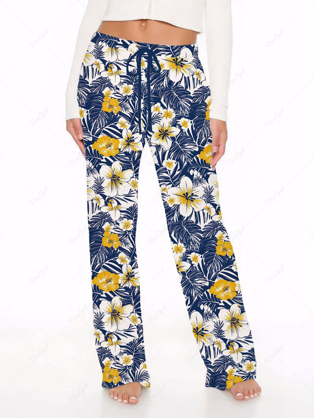 Tropical Leaves Hibiscus Floral Print Hawaii Shirt Pants Dog And Owner Matching Outfits