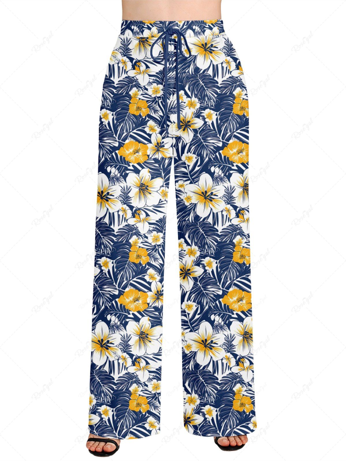 Tropical Leaves Hibiscus Floral Print Hawaii Shirt Pants Dog And Owner Matching Outfits