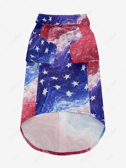 Patriotic American Flag Painting Print Romper Shirt Dog And Owner Matching Outfits