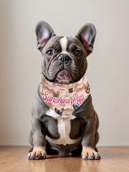 Dogs Coconut Tree Print Hawaii Bandana and Cami Dress Dog and Owner Matching Outfits