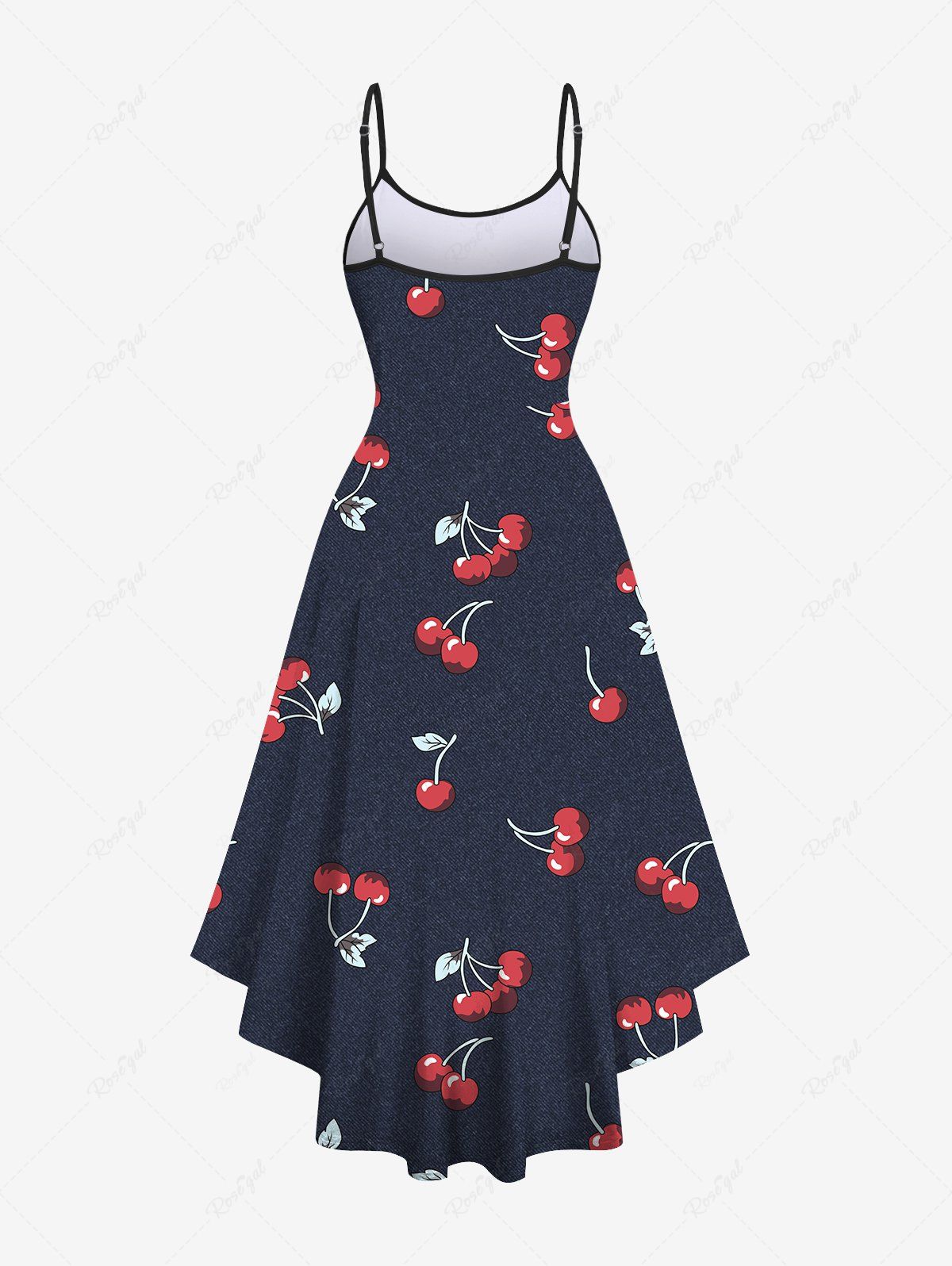 Cherry Print Bowknot Ruched Dresses Dog and Owner Matching Outfits