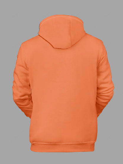 Plus Size Pumpkin Smile Face Print Pockets Drawstring Hoodie