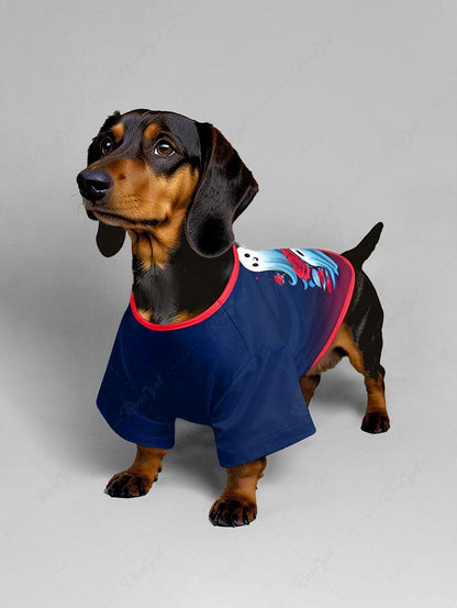 Ghost Rose Flower Printed Halloween T-shirt Dog And Owner Matching Outfits