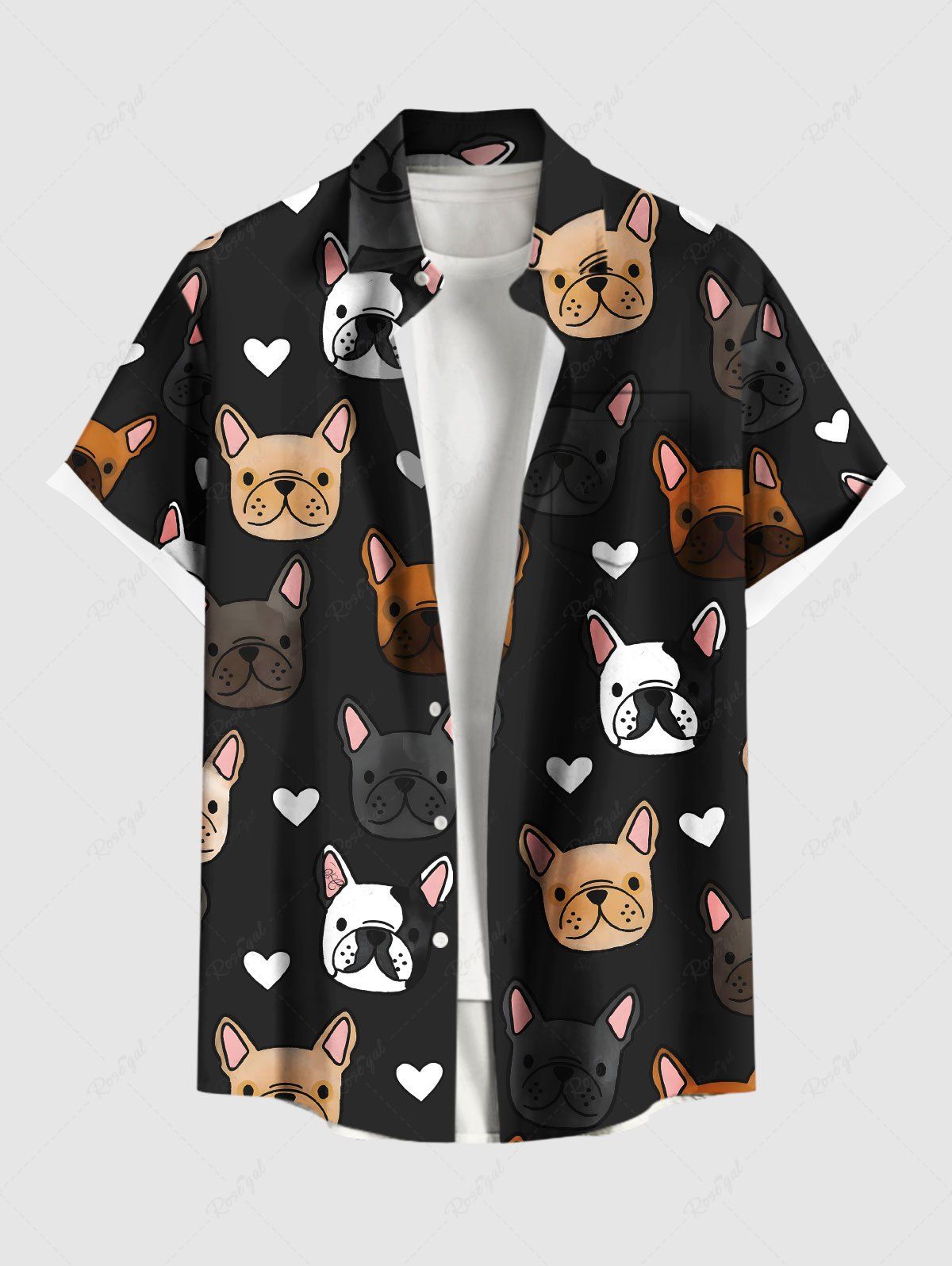Cute Puppy Heart Printed Tank Top Shirt Dog And Owner Matching Outfits