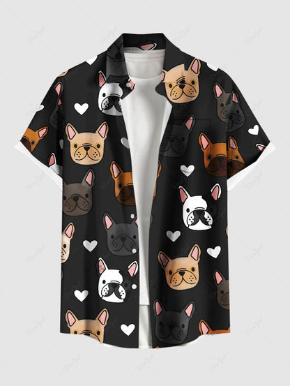 Cute Puppy Heart Printed Tank Top Shirt Dog And Owner Matching Outfits