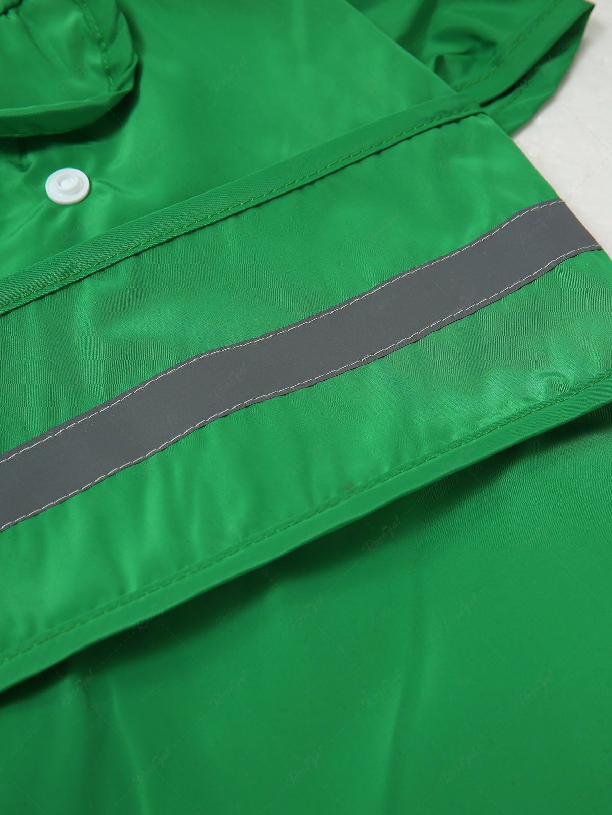 Pet's Frog Pattern Velcro Reflective Stripe Waterproof Raincoat