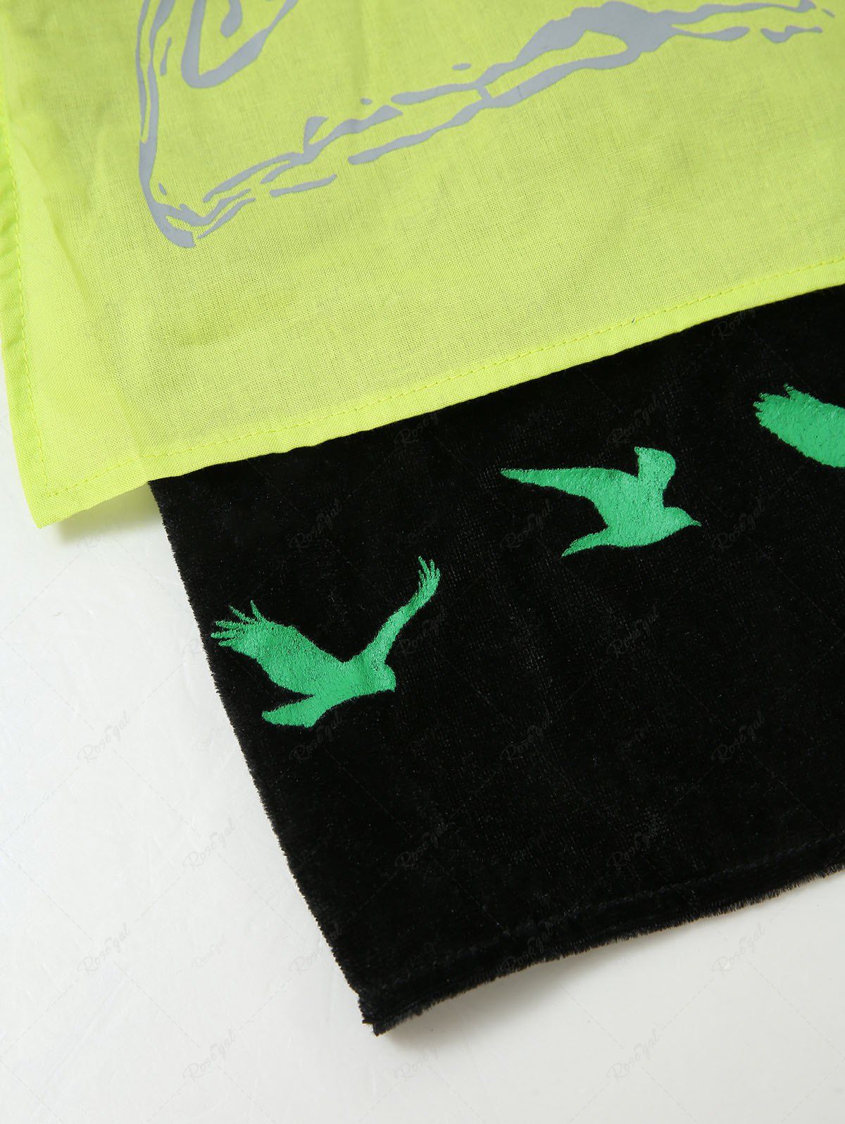 Pet's Letters Birds Print Costume Coat With Hat