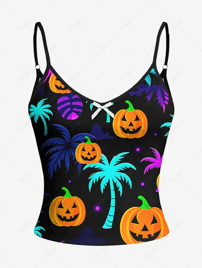 Halloween Pumpkin Topical Leaf Print Pajamas Dog and Owner Matching Outfits