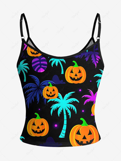 Halloween Pumpkin Topical Leaf Print Pajamas Dog and Owner Matching Outfits