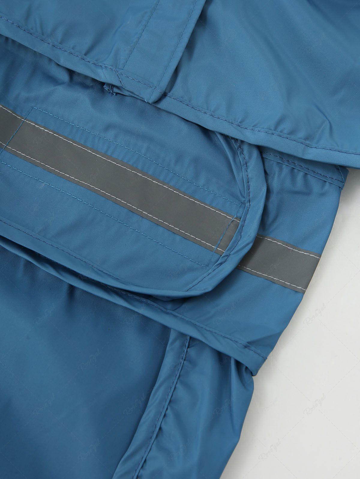 Pet's Sharks Print Reflective Stripe Raincoat