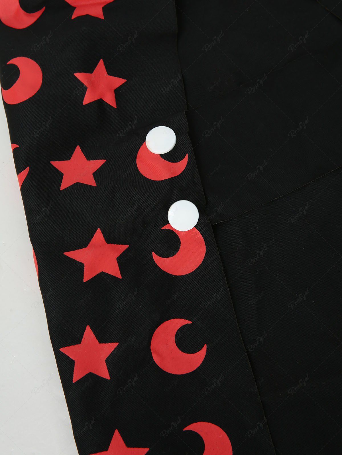 Pet's Halloween Costume Star Moon Print Wizard Cape Cloak With Hat