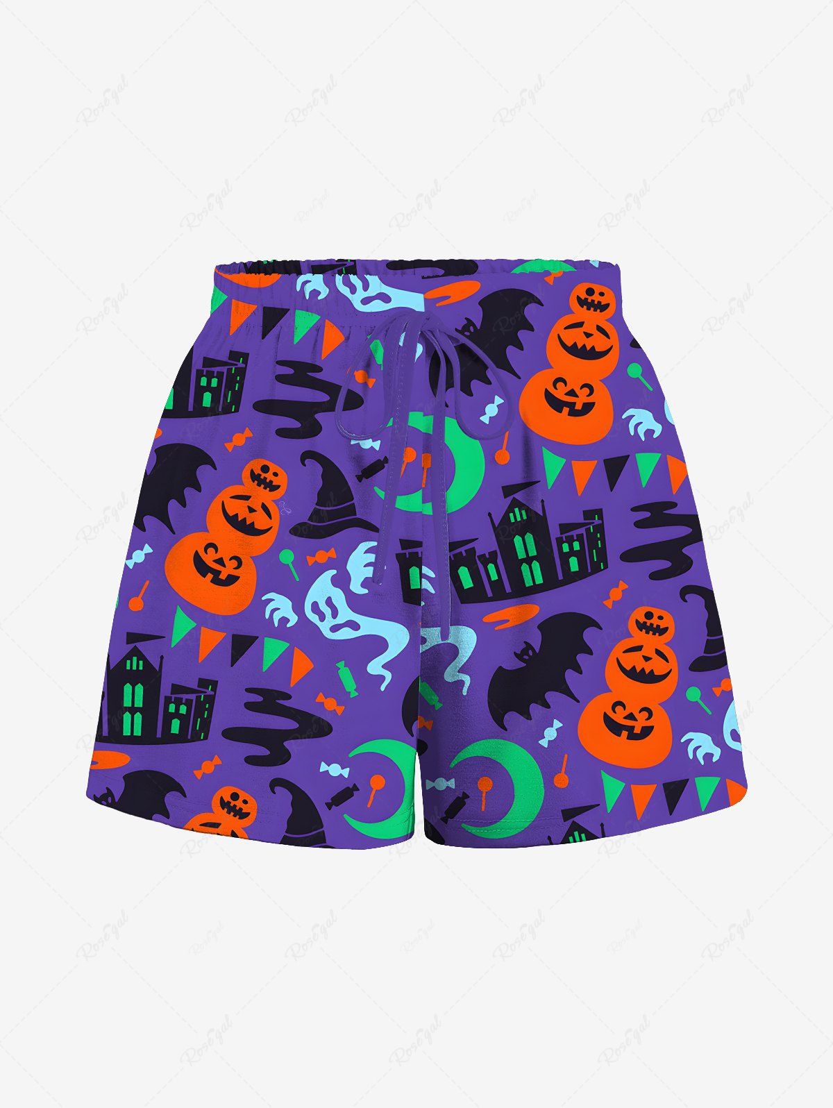 Pumpkin Bat Ghost Castle Moon Printed Halloween Pajama Dog And Owner Matching Outfits