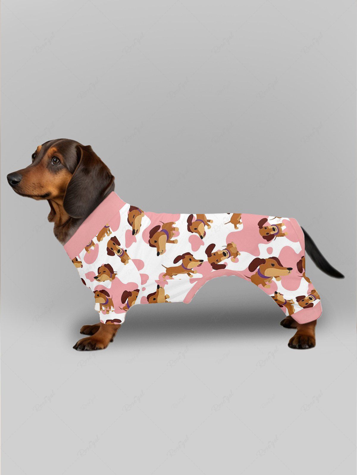 Cute Puppy Spotted Printed Pajama Pants Dog And Owner Matching Outfits