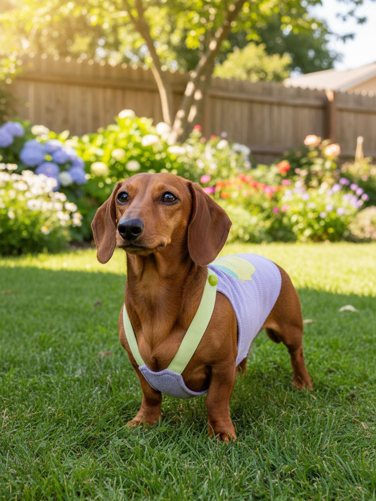 Pet's Banana Juice Print Tank Top