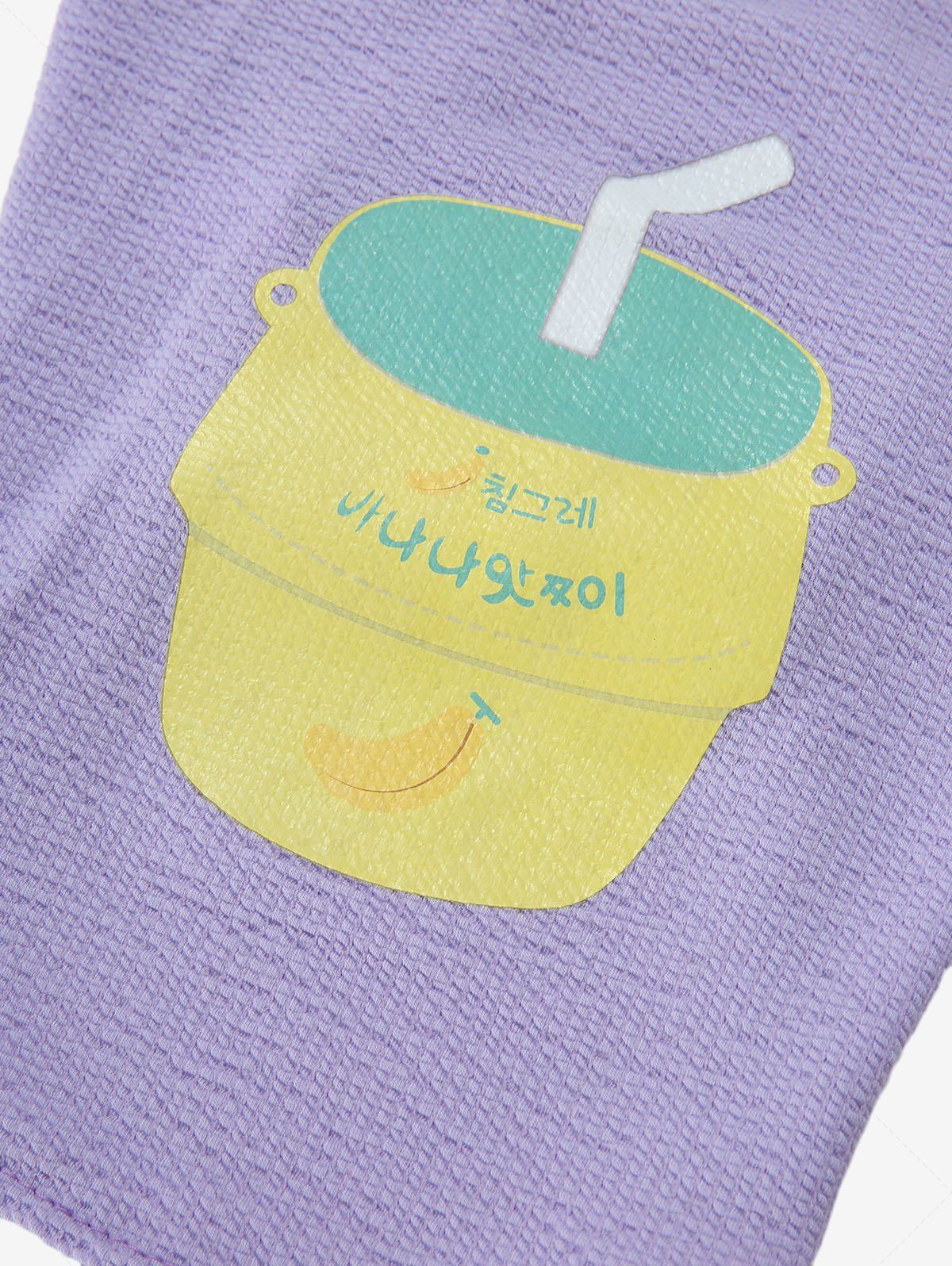 Pet's Banana Juice Print Tank Top
