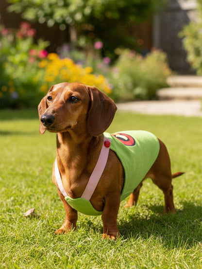 Pet's Cartoon Apple Print Tank Top