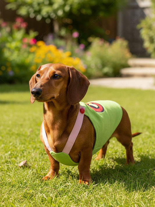 Pet's Cartoon Apple Print Tank Top