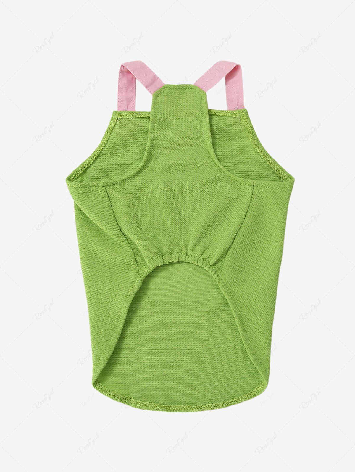 Pet's Cartoon Apple Print Tank Top