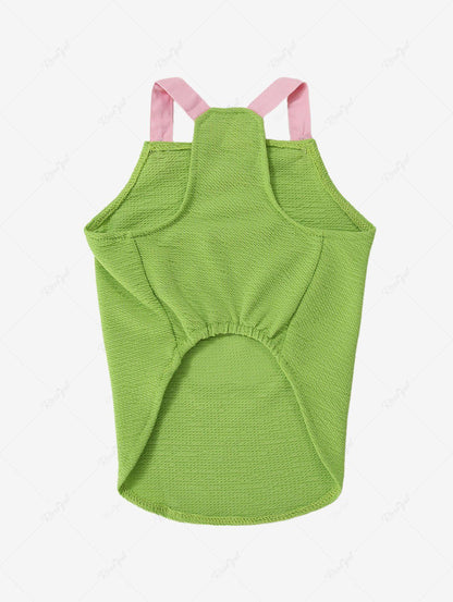 Pet's Cartoon Apple Print Tank Top