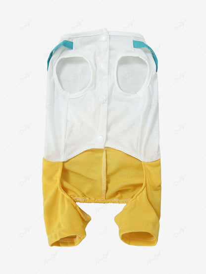 Pet's Cute Chicken Pattern Buttons Romper