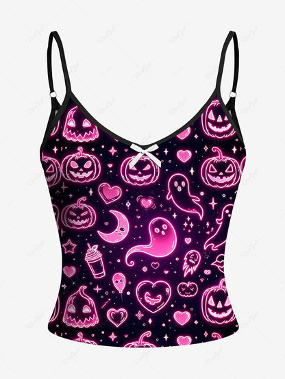 Halloween Pumpkin Ghost Moon Star Heart Print Pajamas Dog and Owner Matching Outfits