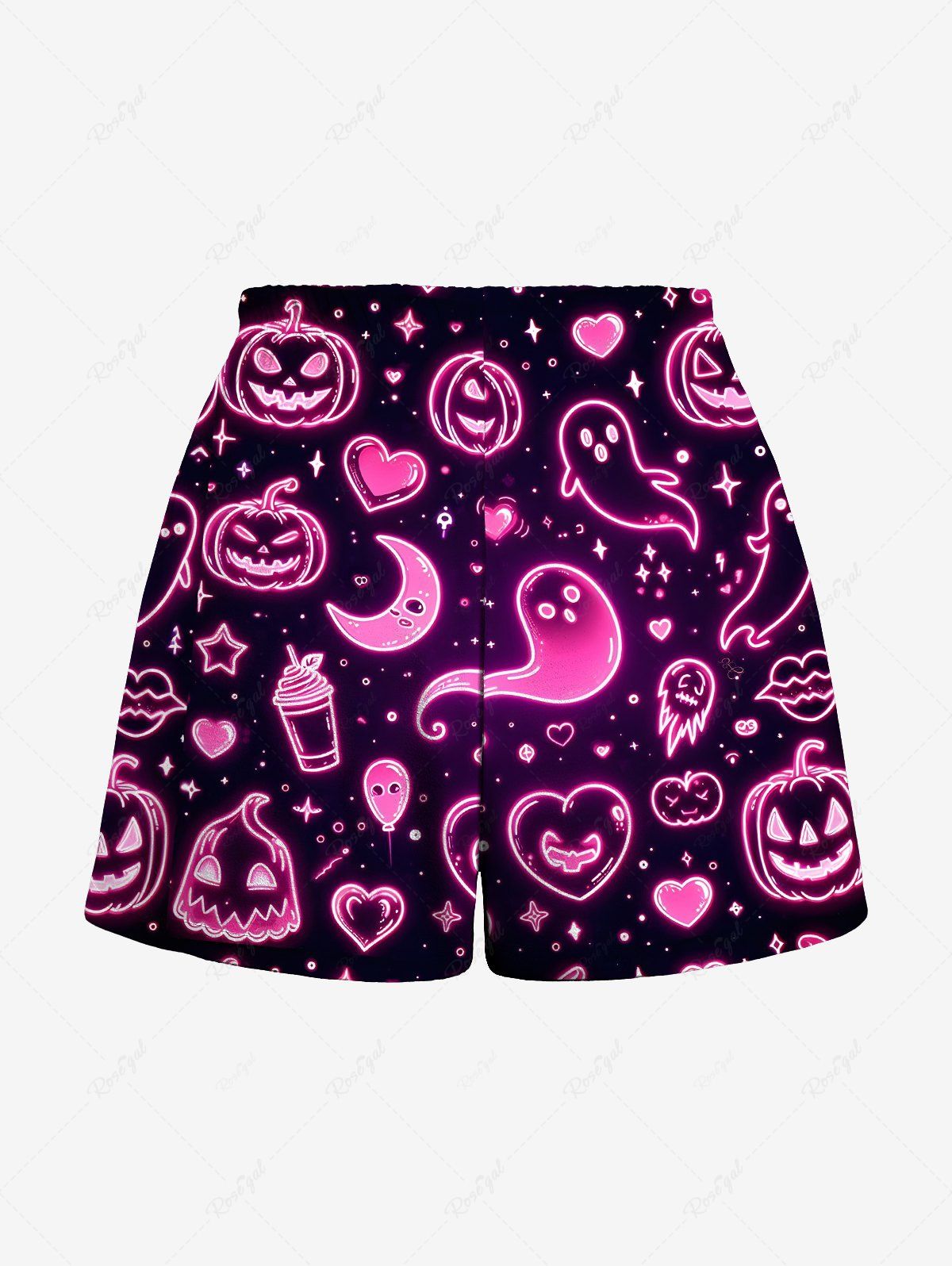Halloween Pumpkin Ghost Moon Star Heart Print Pajamas Dog and Owner Matching Outfits