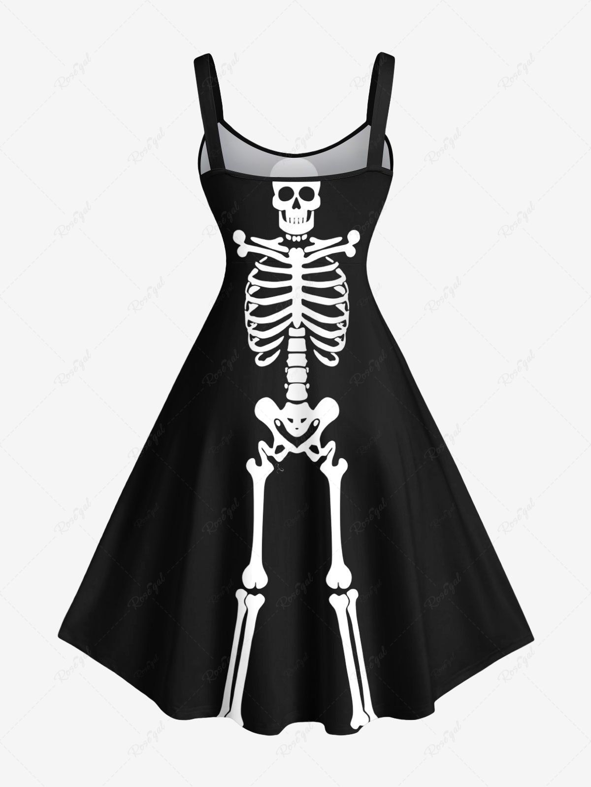 Halloween Skull Skeleton Print Tank Top and Tank Dress Dog and Owner Matching Outfits