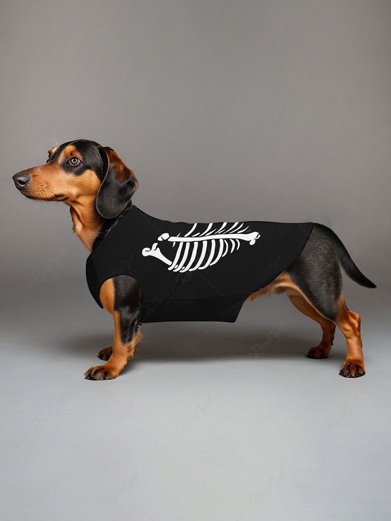 Halloween Skull Skeleton Print Tank Top and Tank Dress Dog and Owner Matching Outfits