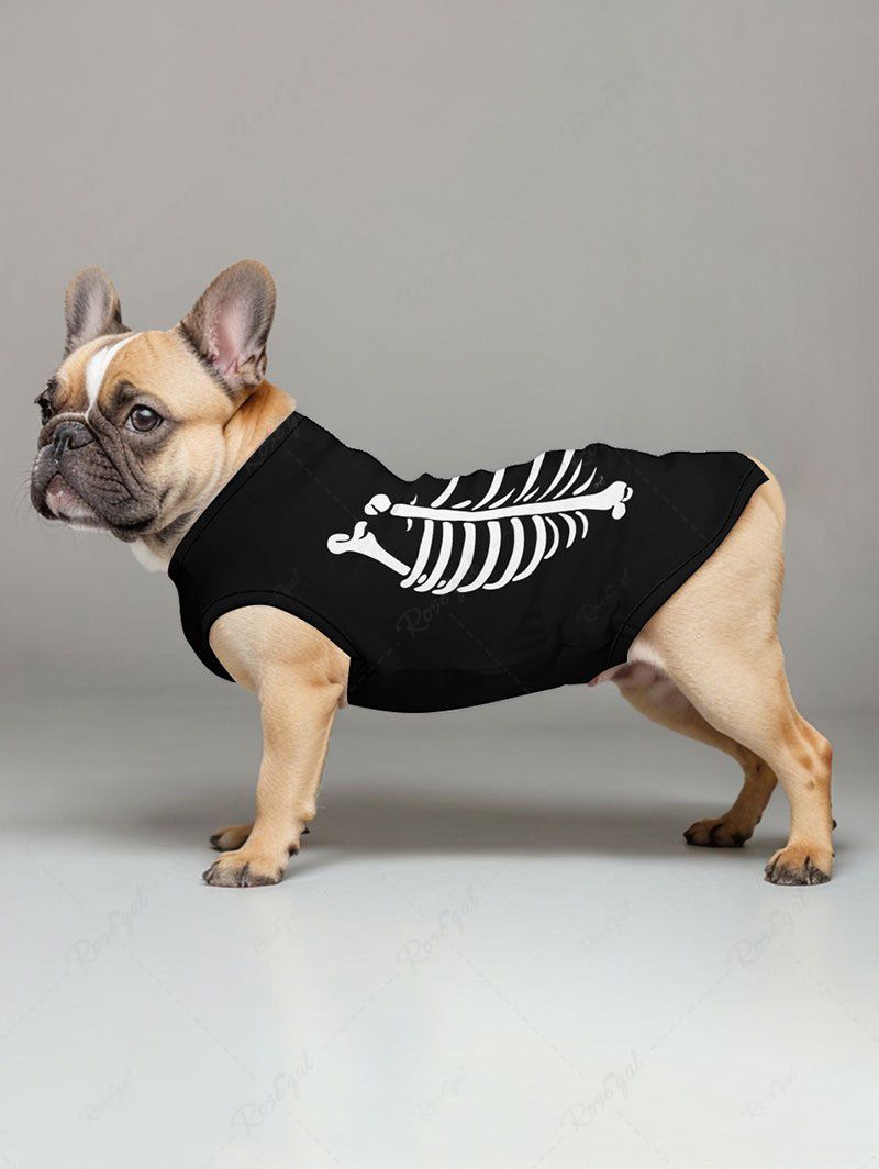 Halloween Skull Skeleton Print Tank Top and Tank Dress Dog and Owner Matching Outfits