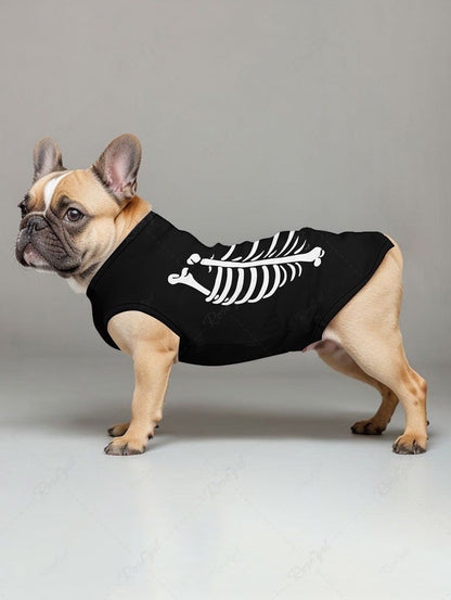 Halloween Skull Skeleton Print Tank Top and Tank Dress Dog and Owner Matching Outfits