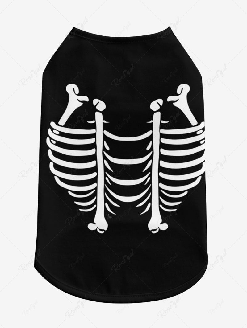 Halloween Skull Skeleton Print Tank Top and Tank Dress Dog and Owner Matching Outfits