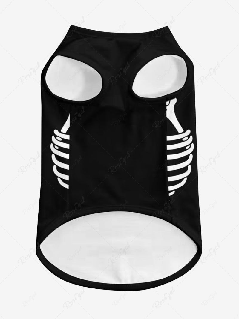 Halloween Skull Skeleton Print Tank Top and Tank Dress Dog and Owner Matching Outfits
